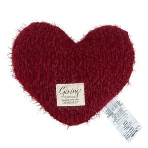 DEMDACO Weighted Giving Heart Cranberry Red - Plush Comfort Pillow